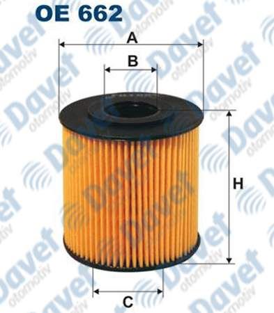 FILTRON OE662 Yag Filtresi S40 95-04 / C70 97-05 / S70-S60 01-10 / S80 98-06 / V40 95-04 / V70-Xc70-Xc90